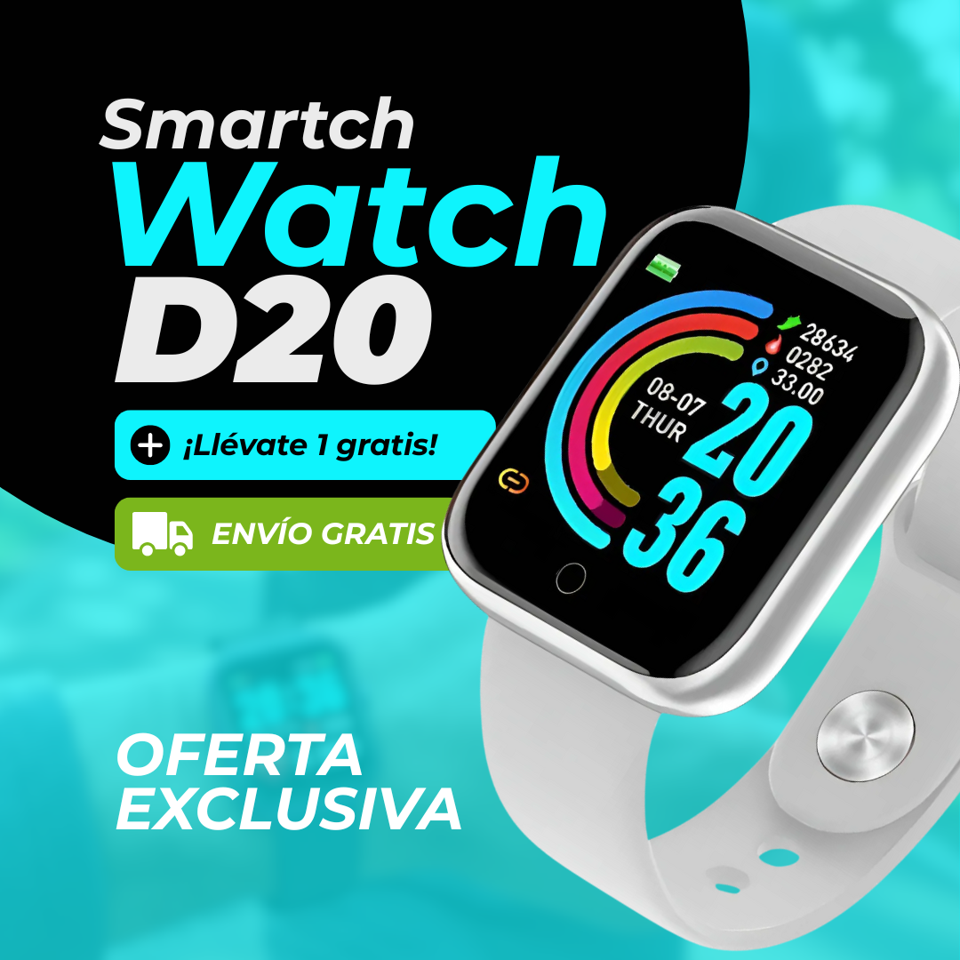 SmartchWatch D20 - Compra 1 Llevate 2 GRATIS 🎁🎁