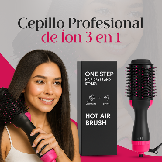 ProHair - Cepillo Profesional de Íon 3 en 1